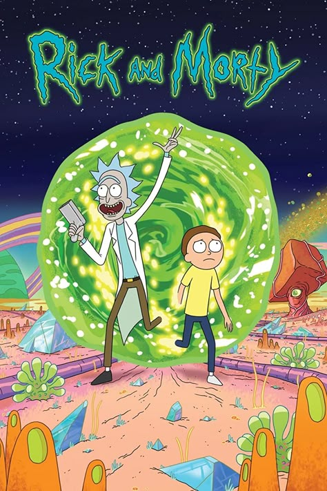 Rick E Morty, Rick And Morty Image, Rick And Morty Drawing, Rick And Morty Season, Rick And Morty Poster, Collage Mural, Justin Roiland, Rick Sanchez, Cartoon Posters