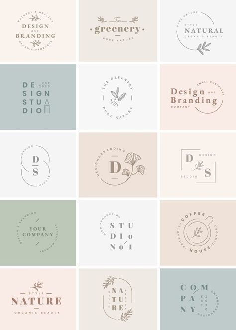 Logo clásico conjunto | Vector Gratis Desain Merek, Luxe Logo, Logo Luxe, Learn Computer, Logo Styles, Inspiration Logo Design, Logo Design Set, Desain Editorial, Computer Coding