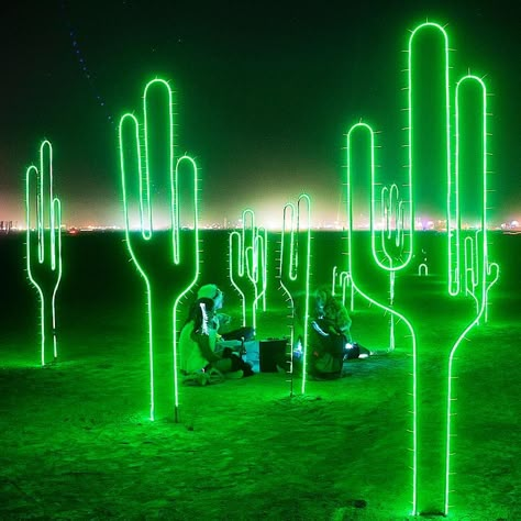 Neon Western Party, Disco Cactus, Neon Light Design, Neon Desert, Neon Cowboy, Neon Festival, Neon Garden, Another Green World, Neon Disco