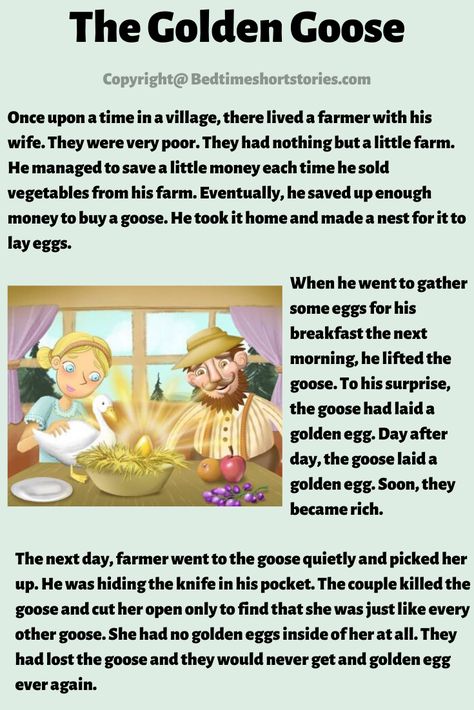 This is one of the best moral stories for kids to read. Read full story from the link above. Good Moral Stories, English Poems For Kids, English Story Books, Stories With Moral Lessons, English Moral Stories, Reading Comprehension For Kids, Short Moral Stories, English Stories For Kids, English Short Stories