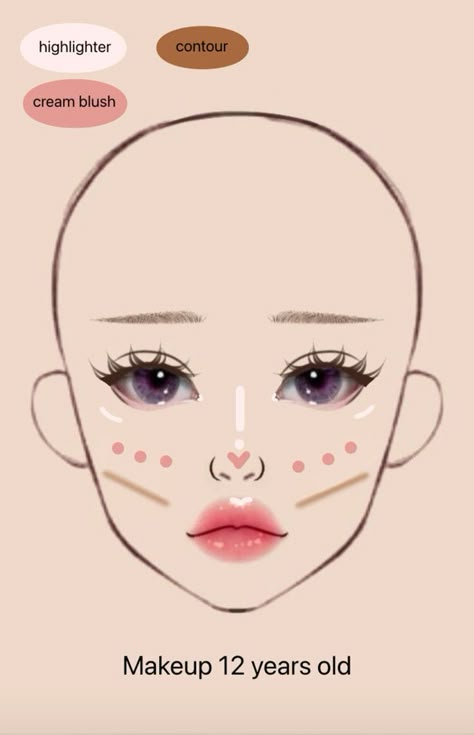 Makeup Routine Guide, Korean Makeup Tips, Asian Makeup Tutorials, Anime Eye Makeup, Korean Makeup Tutorials, Simple Makeup Tips, Makeup Face Charts, Face Charts, Beauty Makeup Tutorial