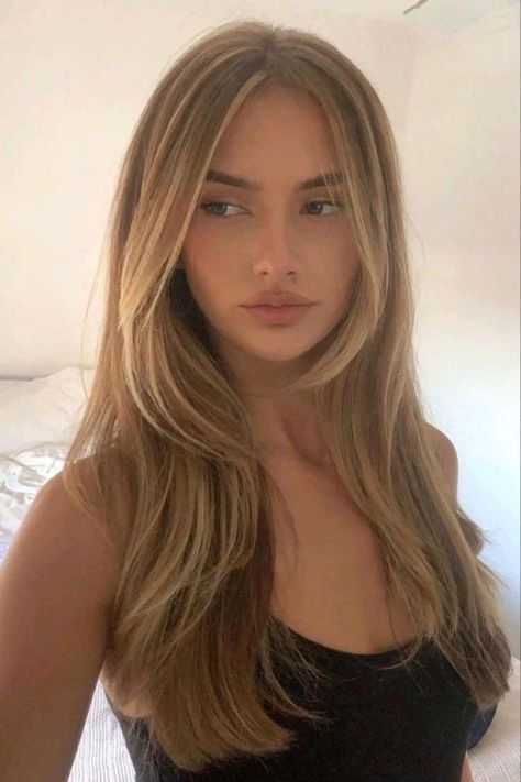 Haircut Inspo Pics, Soft Layers And Face Framing, Hair Cut Inspo Teen Girl Straight, Face Framing Hairstyle, Hair Cuts For Girls Long Hair, Small Layers Hair, Long Layers Front View, Pretty Long Haircuts, Cute Haircuts For Blondes