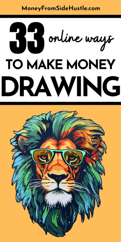 make money drawing Freelance Sites, Money Drawing, 10k A Month, Teaching Drawing, Make Quick Money, Selling Ideas, Making Stickers, How To Make Stickers, Side Business