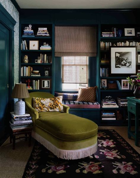 How To Create An IG Worthy Reading Nooks For Tiny Spaces — Exhibit A 1920s Craftsman Bungalows, Calming Paint Colors, Atlanta Homes, Craftsman Bungalows, Home Libraries, Beautiful Living Rooms, Home Library, Front Room, Window Seat