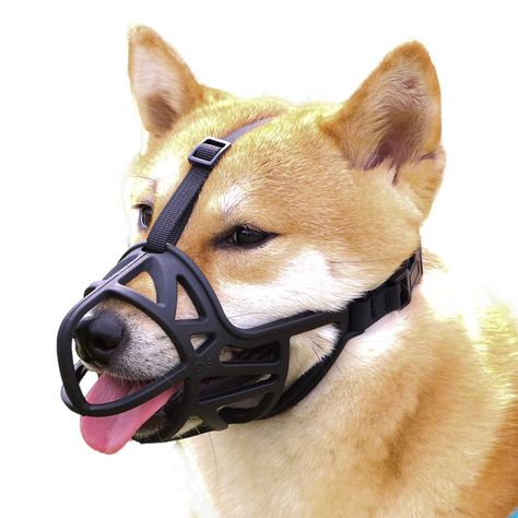 Mayerzon Dog Muzzle, Breathable Basket Muzzle to Prevent Barking, Biting and Dog Muzzles, Large Dog Harness, Dog Muzzle, Dog Personality, Pets Accessories, Pet Cushions, Cat Costume, Aggressive Dog, Cat Harness