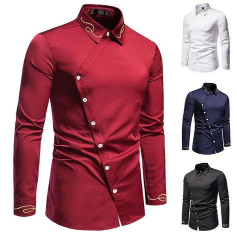 New Hollow European Size Men's Fashion Embroidered Asymmetric Long Sleeve Shirt https://m.alibaba.com/product/1600491364567/New-Hollow-European-Size-Men's-Fashion.html?__sceneInfo={"cacheTime":"1800000","type":"appDetailShare"} Shirts Streetwear, Cowboy Shirt, Cowboys Shirt, African Men Fashion, Streetwear Casual, Cotton Long Sleeve Shirt, Mens Formal, Formal Shirts For Men, Cotton Shirts