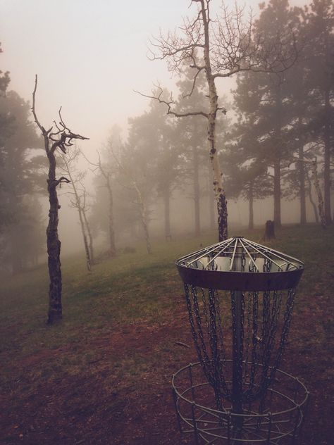 Fog at Beaver Ranch. Colorado Disc Golf Target Basket, Disk Golf, Disc Golf Gifts, Golf Bags For Sale, Disc Golf Bag, Disc Golf Basket, Disc Golf Baskets, Golf Chipping Tips, Garden Plot