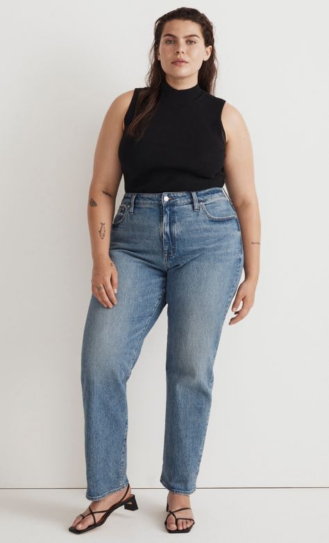 Women's Curvy Jeans: Denim Pear Shaped Women, Pear Body Shape, Jeans High Waist, New Closet, Curvy Women Jeans, Curvy Jeans, Madewell Jeans, Madewell Denim, Cargo Pant