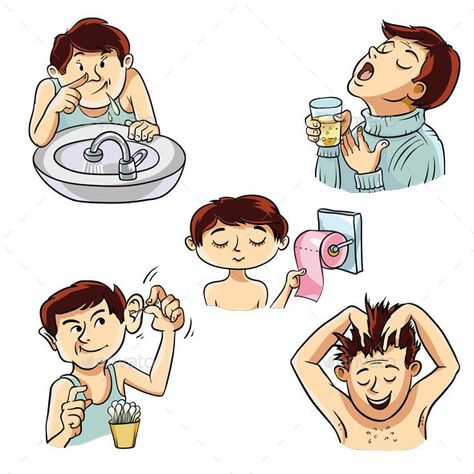 Personal Hygiene of the Person #AD #Personal, #AD, #Hygiene, #Person Personal Hygiene Poster Drawing, Proper Hygiene Poster, Hygiene Drawing, Personal Hygiene Poster, Personal Hygiene For Kids, Hygiene Illustration, Hygiene Quotes, Hygiene Activities, Personal Hygiene Items