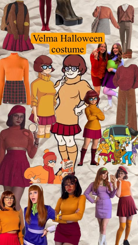 Velma Halloween, Shaggy Costume, Velma Halloween Costume, Scooby Doo Halloween Costumes, Velma Costume, Scooby Doo Costumes, Scooby Doo Halloween, Daphne Costume, Couples Halloween Costume Ideas