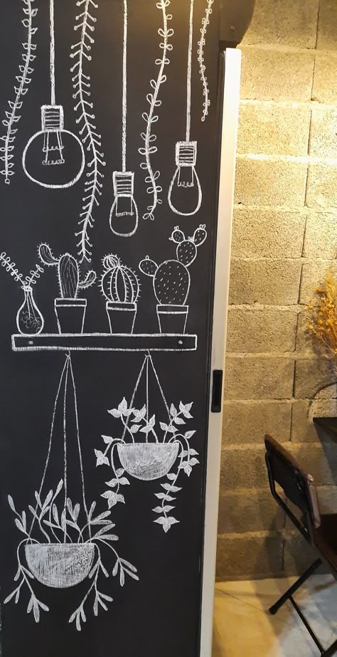 Chalk Wall Art, Chalkboard Drawing, Chalkboard Wall Art, Blackboard Art, Kitchen Chalkboard, Chalkboard Drawings, Chalk Wall, طابع بريدي, Chalkboard Lettering