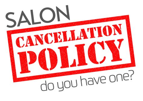 Salon Cancellation Policy, Salon Policies, Salon Openings, Hair Salon Tools, Hair Salon Business, Cosmetology Student, Policy Template, Salon Owners, Salon Business