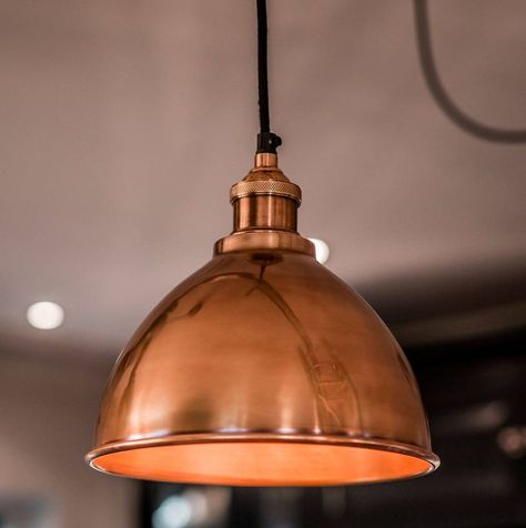 Are you interested in our copper pendant? With our copper lighting you need look no further. Copper Pendant Light Kitchen, Copper Pendant Lights Kitchen, Copper Fixtures, Pendant Light Kitchen, Dark Dining Room, Interiors Kitchen, Elegant Kitchen Design, Copper Fixture, Copper Lamp