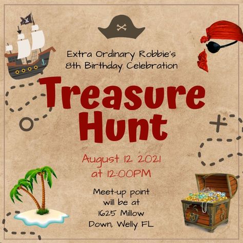 Treasure Hunt Map Design, Treasure Hunt Invitation, Treasure Hunt Poster Design, Treasure Hunt Poster, Playground Scavenger Hunt, Treasure Poster, Treasure Hunt Map, Treasure Hunt Party, Scavenger Hunt Party