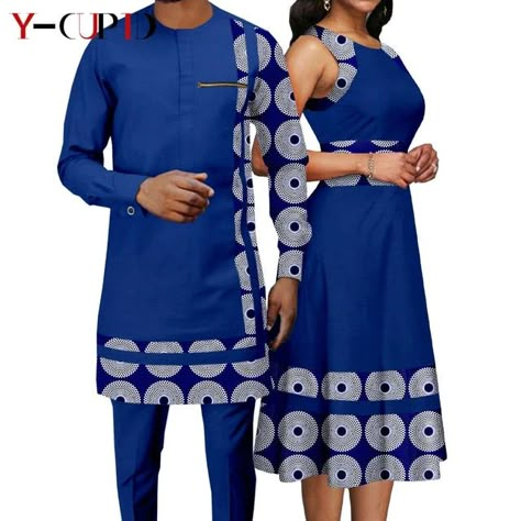 Stylish Matching African Outfits Couples | Matching African Attire Couples - African - Aliexpress Couples African Outfits, Nigerian Men Fashion, Traditional African Clothing, African Wear Styles For Men, African Attire For Men, African Dresses Men, African Shirts For Men, Stem Challenge, African Wear Dresses