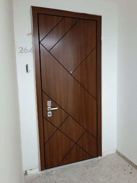 Main Doors Teak Wood, Vineer Groove Design Door, Veneer Door Design Entrance, Veneer Door Design Bedrooms, Flush Door Design Modern, Veneer Door Design, Flush Doors Design Modern, Laminate Door Design, Single Main Door Designs