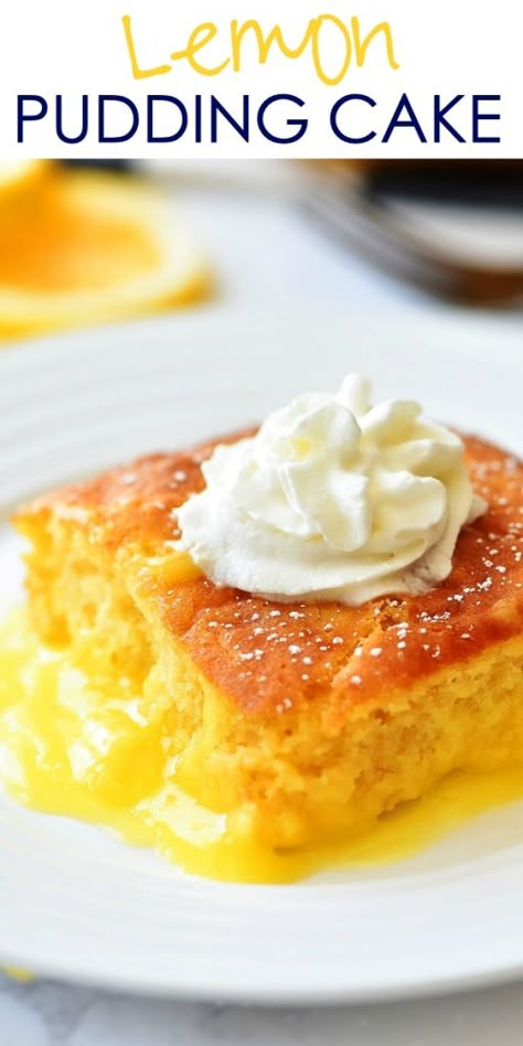 Lemon Pudding Recipes, Red Birthday Cake, Lemon Pudding Cake, Cake Mix Ingredients, Whiskey Cake, Inside Cake, Lemon Cakes, Cake Liner, Fluffy Cake