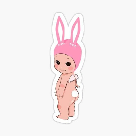 Pegatinas: Pink | Redbubble Cute Stickers For Iphone, Things To Make Into Stickers, Small Sticker Ideas, Sonny Angels Stickers Printable, Sonny Angel Illustration, Random Stickers Printable, Circut Designs Ideas, Sonny Angel Sticker, Kawaii Stickers Png