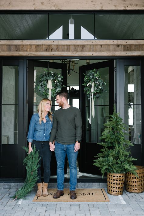 Our Favorite Holiday Décor Over the Years - Studio McGee Studio Mcgee Front Porch, Mcgee Christmas, Studio Mcgee Christmas, Mcgee And Co, Xmas Photos, French Style Homes, Christmas Front Porch, Mcgee & Co, Christmas Inspo