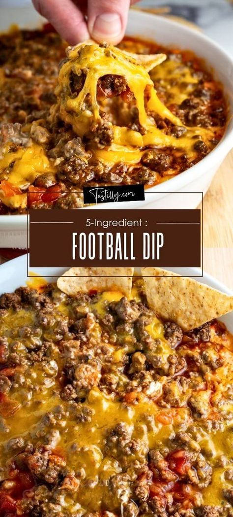 5-Ingredient Football Dip: Ready In 35 Minutes Best Football Dips, Healthier Football Food, Philadelphia Eagles Tailgate Food, Quick Hot Dips, Best Football Dip Ever, Thanks Giving Dips, Football Game Dips Crock Pot, 5 Ingredient Football Dip, Dip For Party Crowd Pleasers