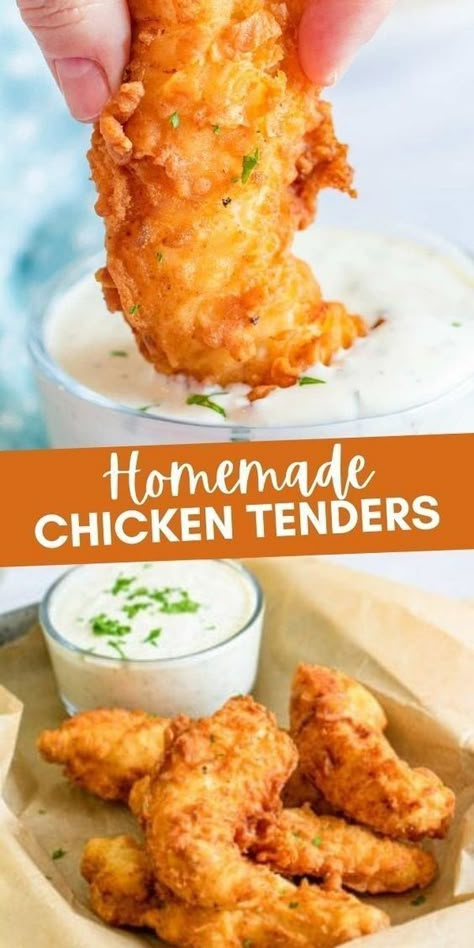 Homemade Chicken Tenders, Chicken Tender, Chicken Tender Recipes, Monte Cristo, Way To Save Money, Chicken Dishes Recipes, Chicken Tenders, Chicken Dinner Recipes, Recipes Chicken