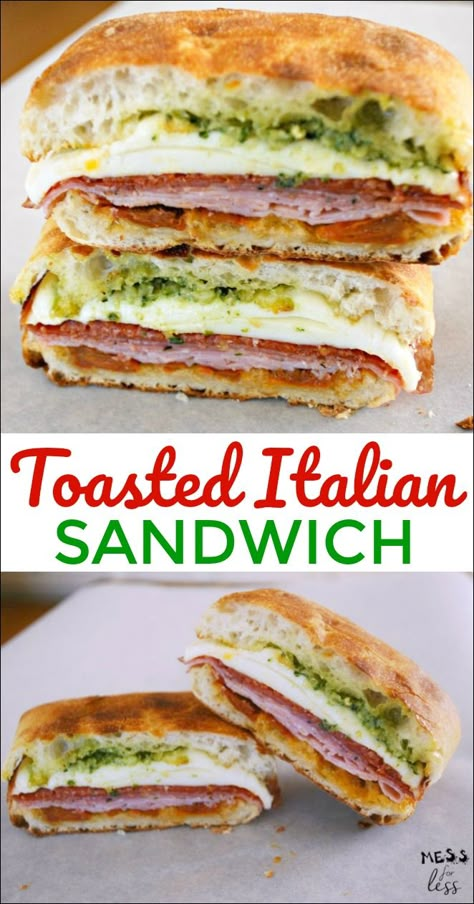 Sandwhich Recipes, Best Sandwich Recipes, Easy Sandwich Recipes, Panini Recipes, Italian Sandwich, Recipes Sandwiches, Sandwich Ideas, Healthy Sandwiches, Simple Sandwiches