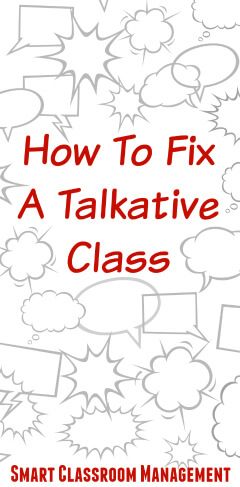 Unwanted talking is near the top of the list of teacher frustrations. Although not considered severe misbehavior, it can nonetheless severely disrupt learning. It can hijack listening, shatter concentration, and cause other students to join in as well. It's a thorny issue---because it's hard to know why it's happening, what you're doing wrong, and why Talkative Class, Classroom Architecture, Smart Classroom, Classroom Discipline, Teaching Classroom Management, Effective Classroom Management, Classroom Tour, Substitute Teaching, Classroom Strategies