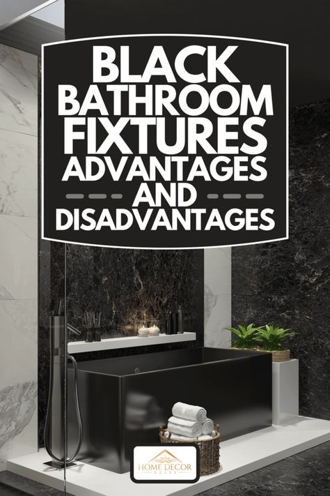 Black Bathroom Fixtures Advantages And Disadvantages - Home Decor Bliss Black Fixtures Bathroom, Black And Bronze Bathroom, Black Stone Wall, Matte Black Bathroom Fixtures, Chrome Bathroom Fixtures, Black Bathroom Light Fixtures, Black Bathroom Fixtures, Black Faucets, Black Bathroom Hardware