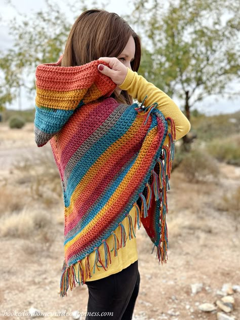 Crochet poncho free pattern woman