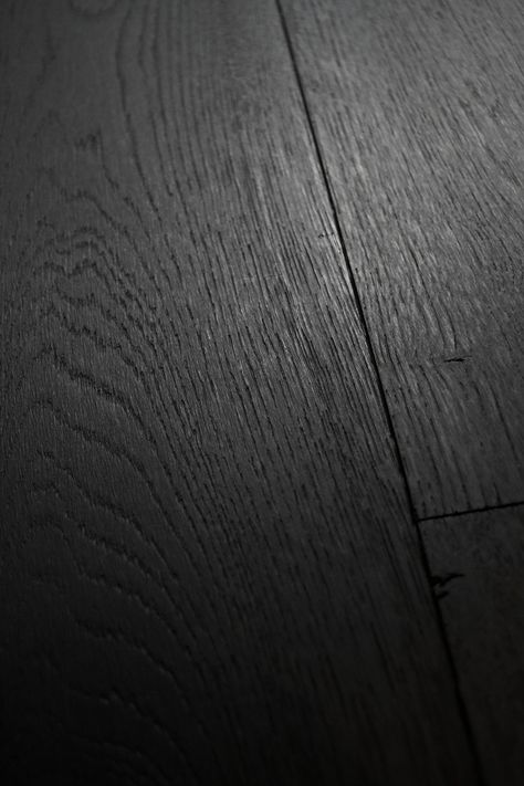 Black Wooden Floor, Vinyl Flooring Bedroom, Forest Room Decor, Black Laminate Flooring, Oak Floor Stains, Staining Wood Floors, Dark Oak Flooring, Black Wood Floors, Black Vinyl Flooring