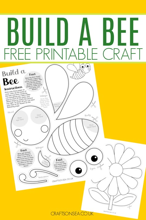 Build a Bee Craft (FREE Printable PDF)