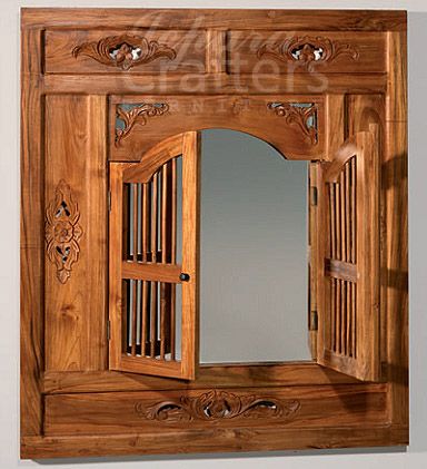 Teak Mirror – Teak Dressing Tables Bedrooms Mirrors, Fairy Windows, Window Frame Decor, Indonesian Furniture, Buddha Home Decor, Teak Mirror, Asian Furniture, Colonial Furniture, Indonesian Art