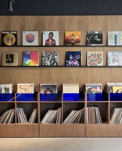 Vinyl Records Display, Awkward Spaces In Home, Vinyl Shelves, Vinyl Records Storage, Vinyl Record Room, Vinyl Shelf, Vinyl Record Display, Vinyl Room, Record Room