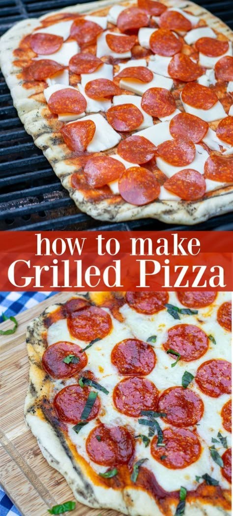 How To Cook Pizza, How To Grill Pizza, Pizza On The Grill, The Best Homemade Pizza, Grilled Pizza Recipes, Grill Pizza, Best Homemade Pizza, Pizza Sauce Recipe, Bbq Pizza