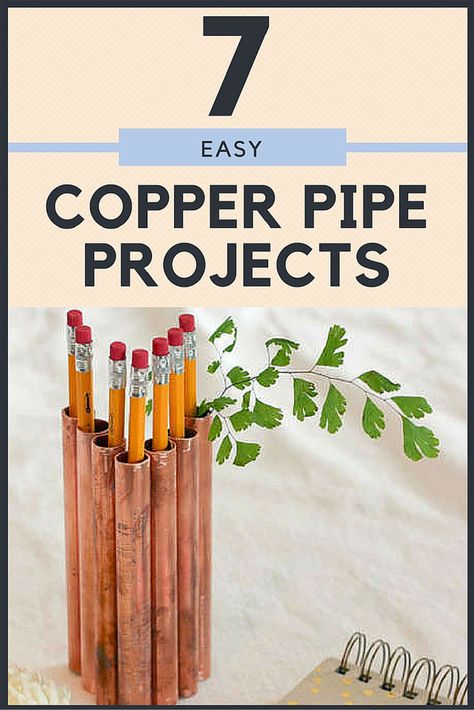 These cool copper pipe projects are an easy DIY way to incorporate the copper trend into your home design. Diy Copper Decor, Copper Pipe Art, Copper Pipe Projects, Copper Diy Projects, Copper Projects, Copper Decoration, Facts And Opinions, Copper Bedroom, Diy Copper