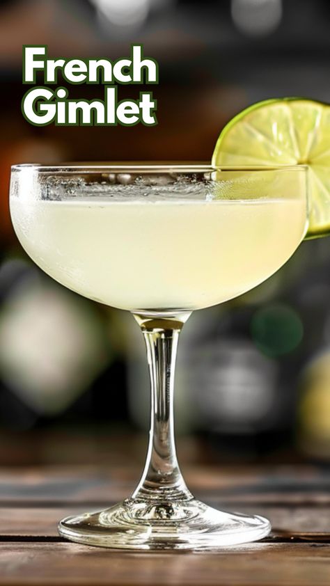 Serving up a French Gimlet always brings smiles at the bar. This cocktail blends gin’s botanicals with the sweet, floral notes of St. Germain and a zesty twist of lime, creating a refreshingly balanced drink. Customers enjoy its smooth, subtle flavor, perfect for winding down or kicking off an evening. #frenchgimlet via @mybartender St Germain And Gin Cocktail Recipes, French Gimlet Recipe, Gin St Germain Cocktail, Gin And St Germain Cocktail, At Germain Cocktails, Cocktails With St Germain, St Germain Cocktail Recipes, Gin Lemon Cocktail, French Gimlet