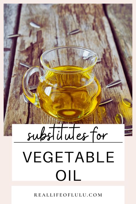 Discover surprising & healthy substitutes for vegetable oil in baking & cooking. From avocado to applesauce, there's a perfect substitute for you. Oil Substitute For Baking, Vegetable Oil Substitute In Baking, Substitute For Vegetable Oil In Baking, Vegetable Oil Substitute, Baking Swaps, Healthy Substitutes, Soften Brown Sugar, Oil Substitute, Healthy Eating Inspiration