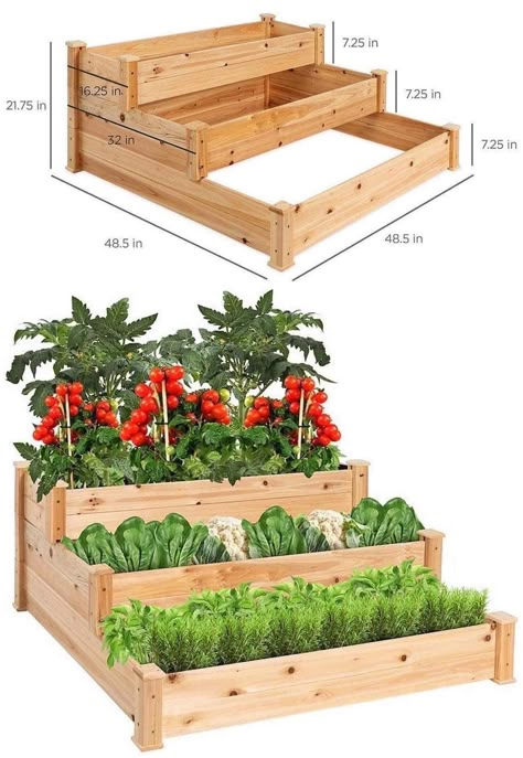 Home Vegetable Garden Design, Small Vegetable Gardens, Vegetable Garden Planning, Veg Garden, Home Vegetable Garden, Vegetable Garden Design, Woodworking Plan, Diy Garden Projects, Food Garden