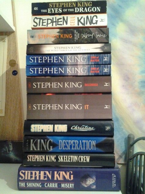 Mon 19th June 2017 - Current Stephen King Collection 3M Shel Silverstein Books, Steven King, Mythology Books, Stephen King Books, Hope Art, You'll Float Too, King Quotes, King Book, Horror Books