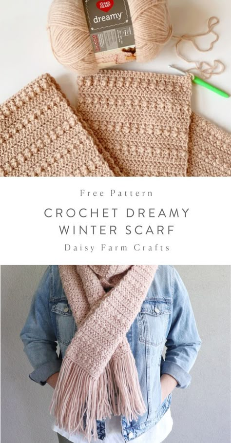 Daisy Farm, Crochet Scarf Pattern, Crochet Scarf Pattern Free, Farm Crafts, Mode Crochet, Crochet Winter, Crochet Blog, Haken Baby, Shawl Crochet Pattern