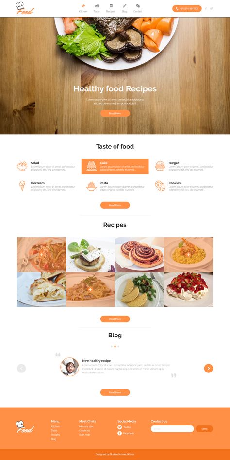 Behance :: Search Food Website Design Inspiration, Restaurant Website Design Inspiration, Food Website Design, Dessert Restaurant, Simple Website Design, Restaurant Website Design, Food Web Design, Design Sites, Restaurant Web