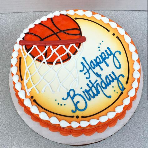 Basketball Cakes For Boys, Boys Birthday Cakes Simple, Simple Basketball Cake, Basketball And Soccer Cake, Basketball Cake Ideas Boys, Basketball Cake Ideas, Basketball Cake For Boys Birthdays, Basketball Theme Cake, Basketball Cakes