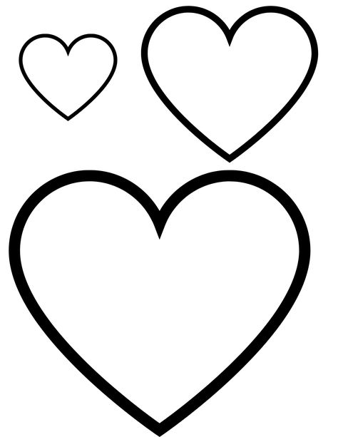 Heart Templates Heart Shapes Template, Printable Heart Template, Valentine Template, Shape Coloring Pages, Heart Stencil, About Heart, Heart Coloring Pages, Shape Templates, Heart Printable