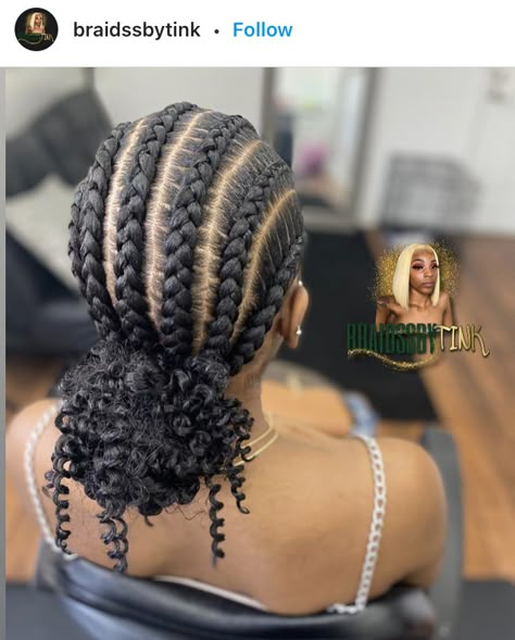 All Back Cornrows Hairstyles Braids Bun, All Back Styles Braids, Black Girls Hairstyles Cornrows, All Back Styles, All Back, Feed Ins, Feed In Braids Hairstyles, Cute Braided Hairstyles, Braided Cornrow Hairstyles