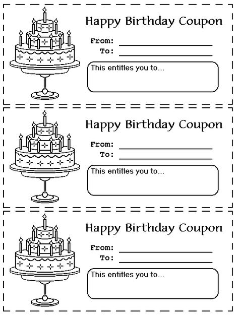 Printable-Birthday-Coupons-Coloring-Pages.gif 540×722 pixels Birthday Surprise Ideas For Husband, Surprise Ideas For Husband, Birthday Surprise Ideas, Template Black And White, Surprise Ideas, Birthday Surprise Boyfriend, Template Black, Birthday Coupons, Coupon Template