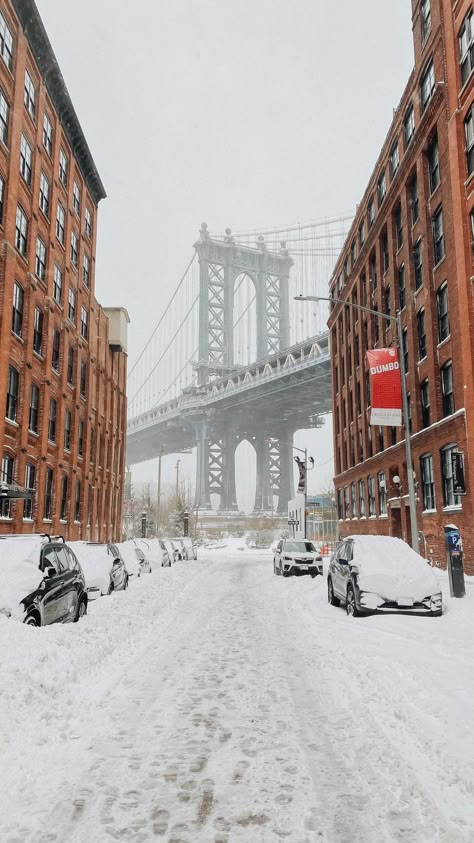 adelaidechantilly on Instagram: Snow day in Dumbo, Brooklyn ❄️ . . . . #nyc #nycsnowstorm #2021snowstorm #snowday #dumbo #dumbobrooklyn #nycphotographer… 30s Lifestyle, Snow Nyc, Dumbo New York, New York In January, Winter Blizzard, Nyc Snow, New York Christmas Aesthetic, New York Snow, Ny Winter