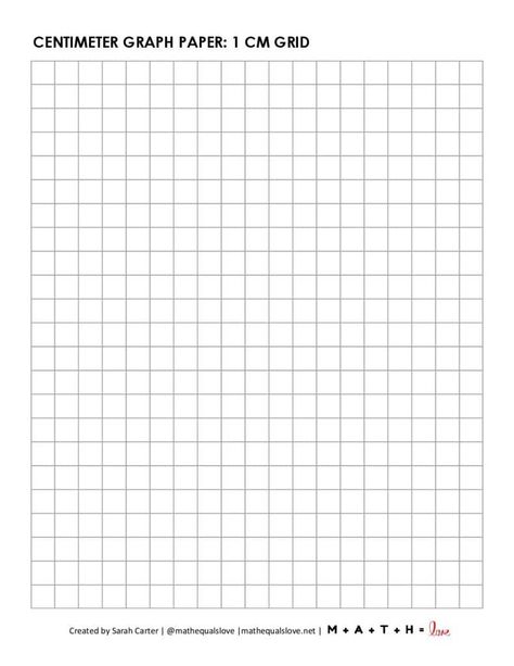 Download this printable 1 cm graph paper. This standard graph paper features a 1 cm grid and is available to download for free in a convenient pdf format. Graph Paper Printable Free, Free Graph Paper Printables, Free Printable Graph Paper, Grid Paper Printable, Grid Printable, Types Of Graphs, Free Paper Printables, Printable Graph Paper, Coordinate Graphing