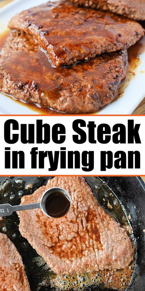 This is how long to cook cube steak in frying pan to tender and delicious for dinner. Pan fried with a sauce can be made in under 15 minutes. Steak In Frying Pan, Fried Cube Steak Recipes, Steak Recipes Pan, Fried Cube Steaks, Beef Cube Steak Recipes, Steak Recipes Pan Seared, Steak On Stove, Beef Cubed Steak, Easy Microwave Recipes