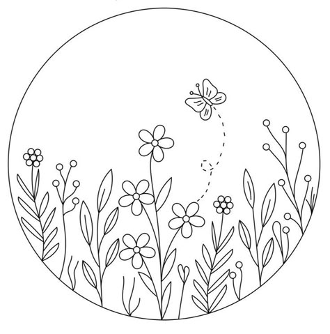 Hand Embroidery Patterns, Embroidery Patterns, Hand Embroidery, Butterflies, Embroidery, Black And White, Flowers, Pattern, White