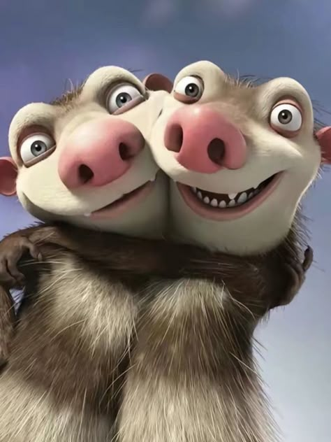 Bestie Cartoon Best Friends, Karaoke Funny, Movie Duos, Ice Age Movies, Disney Duos, Disney Best Friends, Cute Funny Pics, Cute Laptop Wallpaper, Disney Games